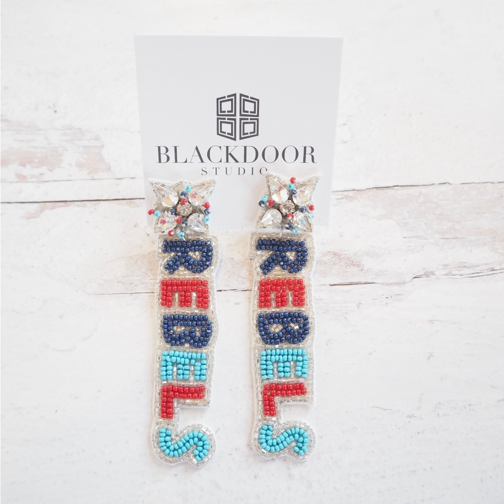 Beaded Ole Miss Rebs Purse Strap Hotty Toddy Collegiate - Picture 2 of 7